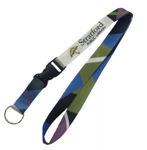 Nylon sublimation printed lanyard